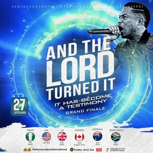 NSPPD | 27TH SEPTEMBER 2024 | AND THE LORD TURNED IT